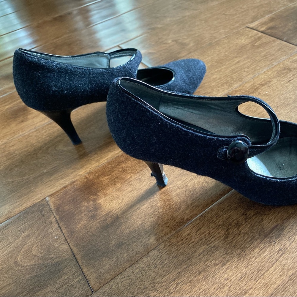 Ann Taylor LOFT | Black Suede High Heels - Picture 1 of 5